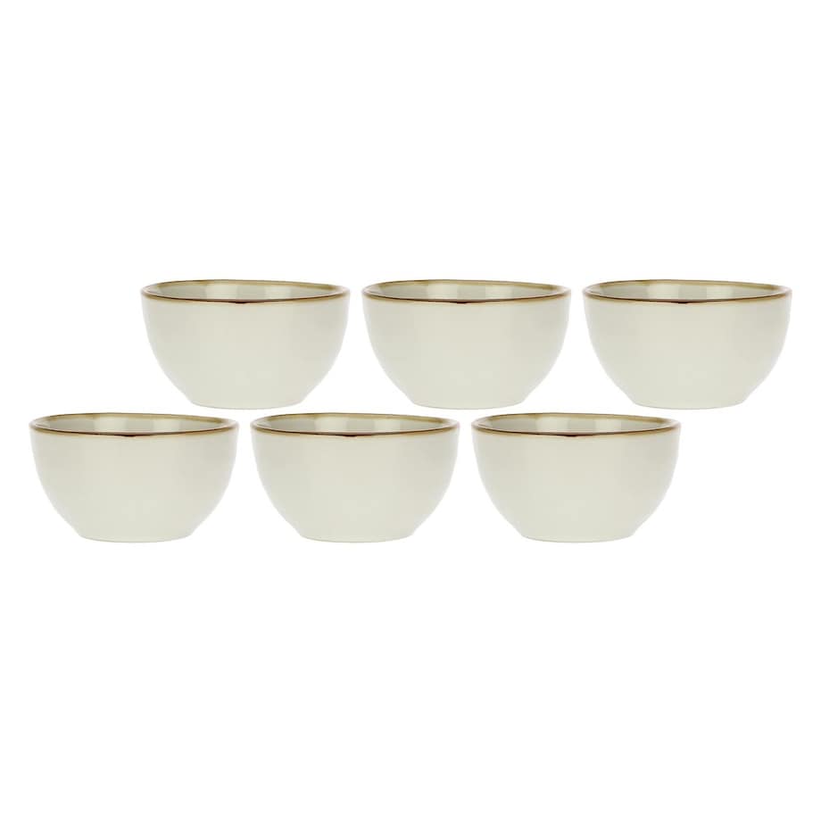 Zestaw 6 misek na owoce Concerto Avorio - Kość słoniowa, 11 cm