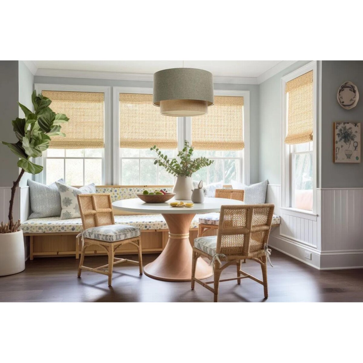 Lampa wisząca ERUTAN DOUBLE 50 zielona/beżowa