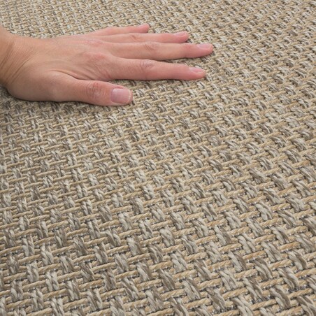 Chodnik płasko tkany Roma 68x114 cm Ramka Beżowy