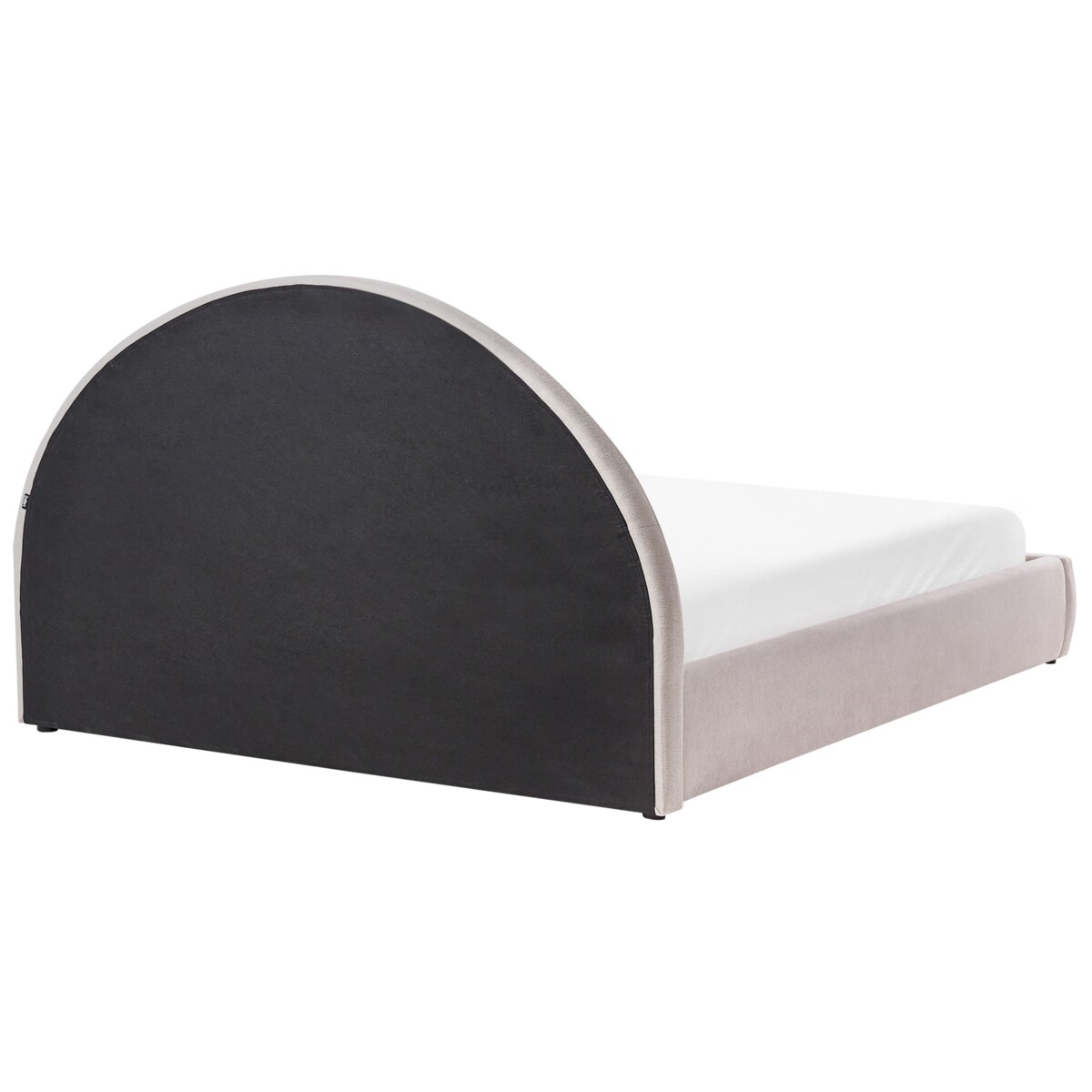 Łóżko z pojemnikiem MOUZON 160 x 200 cm Beżowoszary