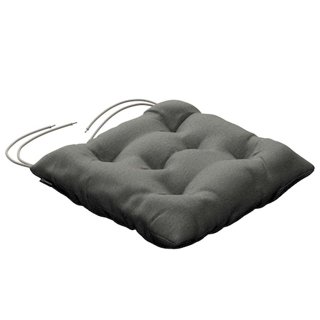 Poduszka na krzesło Jacek, szary, 38 x 38 x 8 cm, Etna