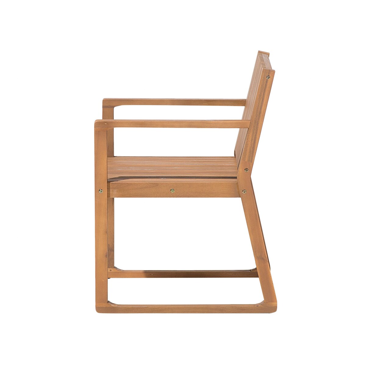 Zestaw ogrodowy akacjowy stół i 6 krzeseł jasne drewno SASSARI