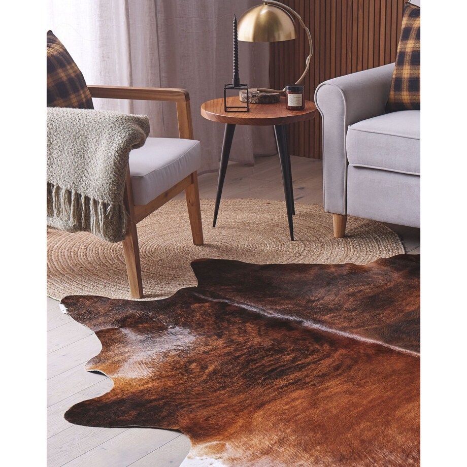 Skóra bydlęca 2-3 m² brązowa NASQU