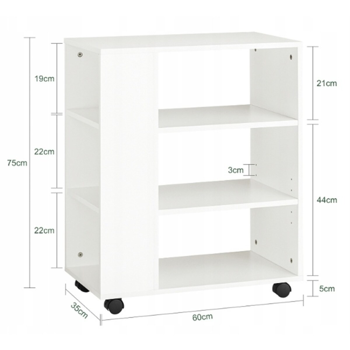 Stolik szafka stojąca stojak na drukarkę regał półka loft nowoczesna 60 cm