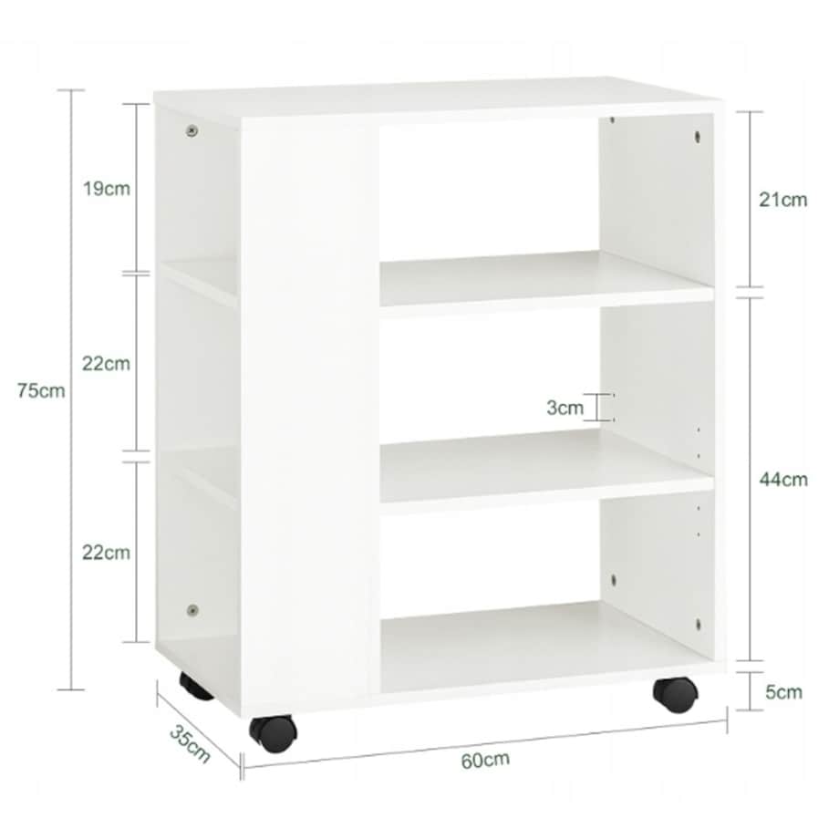 Stolik szafka stojąca stojak na drukarkę regał półka loft nowoczesna 60 cm