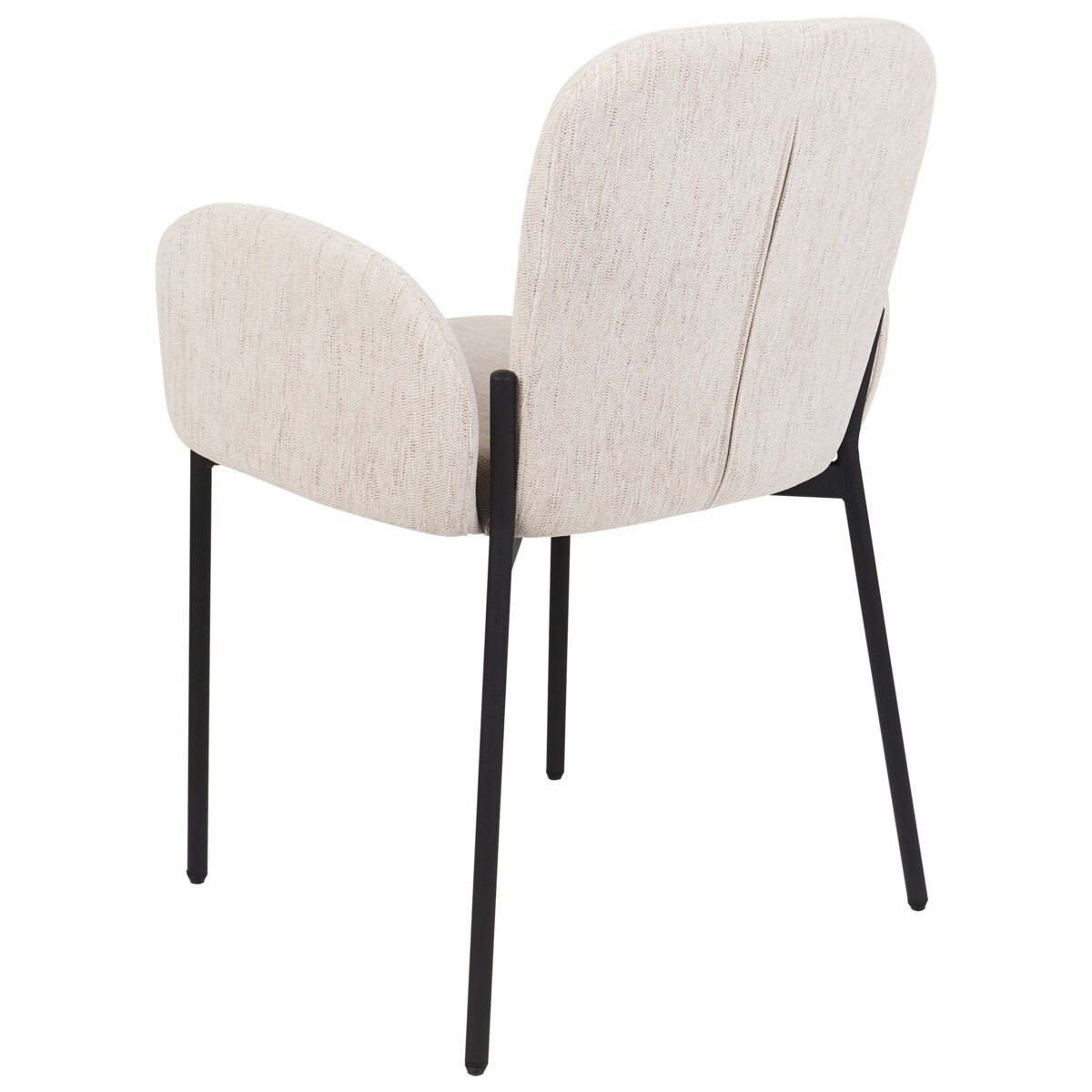 Krzesło do jadalni Zestaw 2 Tkanina Beżowy ALBEE