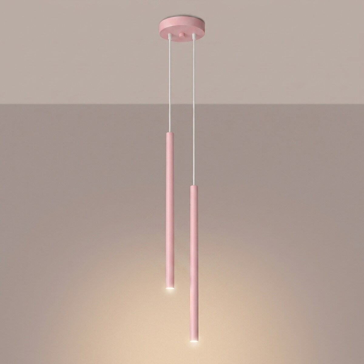 Lampa wisząca PASTELO 2 różowa