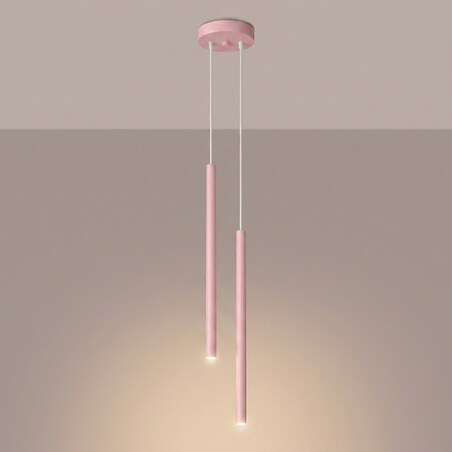 Lampa wisząca PASTELO 2 różowa