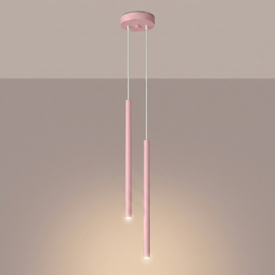 Lampa wisząca PASTELO 2 różowa