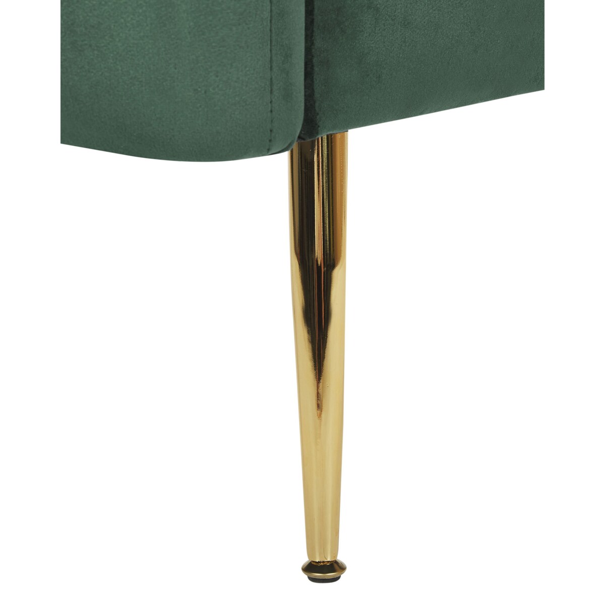 Fotel welurowy zielony LACONIA