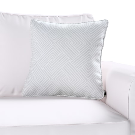Poszewka Gabi na poduszkę 60x60 szaro-białe wzory geometryczne