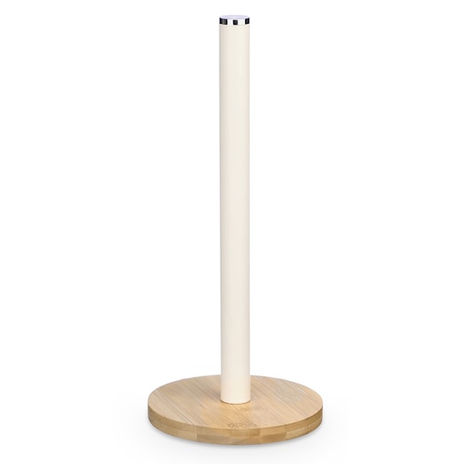 Stojak na ręczniki papierowe z bambusową podstawką, 34 cm