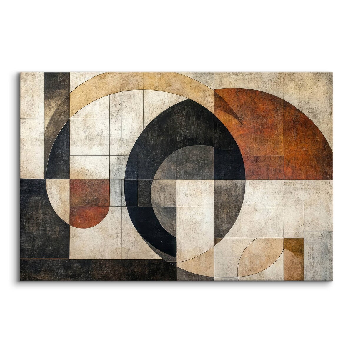 Obraz Ścienny Do Sypialni Kształty Geometryczne Styl Boho Mural 120x80cm