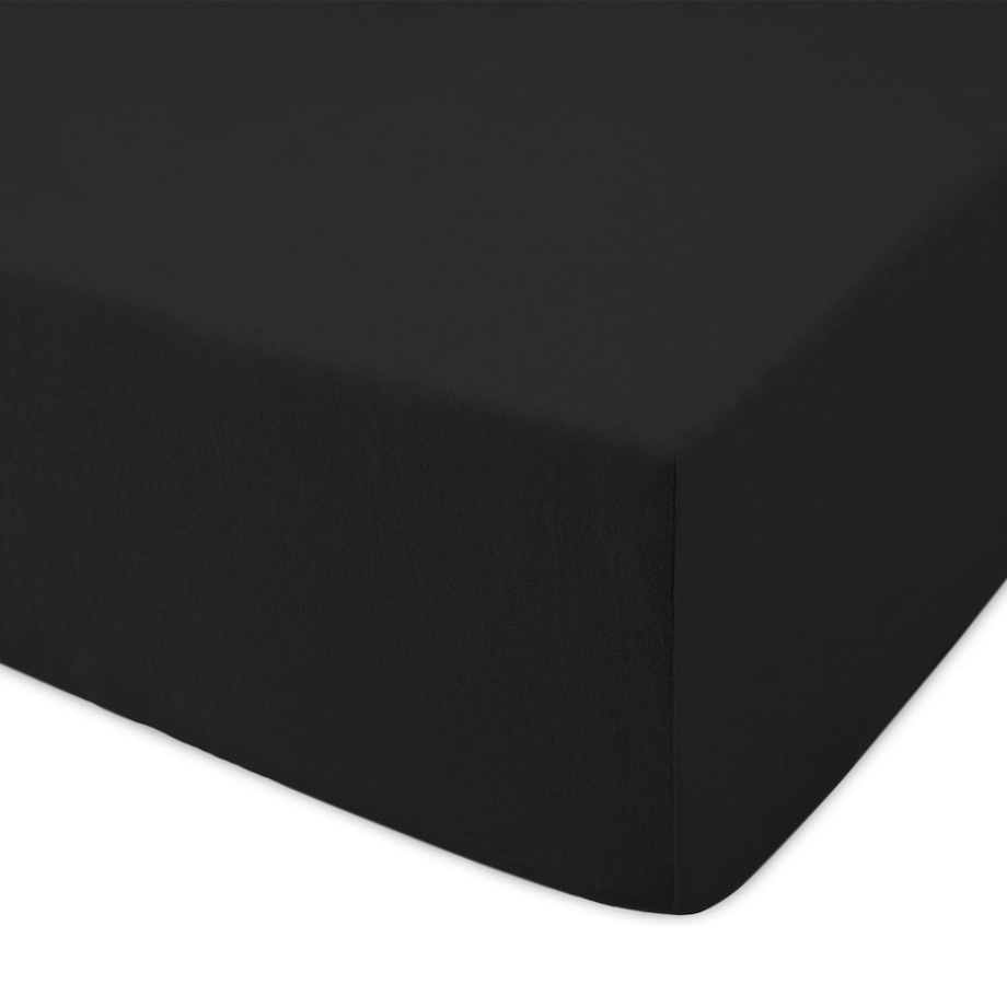 Prześcieradło jersey z gumką 140x200 kolor Czarny
