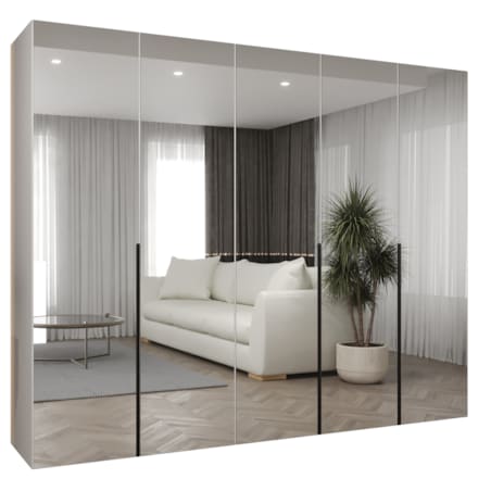 Szafa uchylna otwierana ALICANTE 3 250 wys. 202 cm Biały + u. Czarny