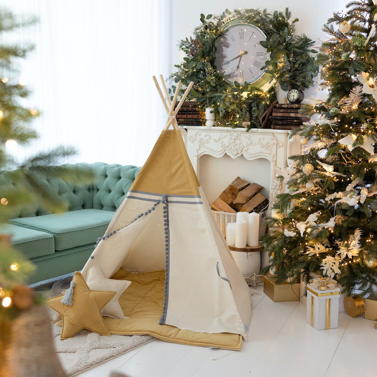 Namiot tipi Cozy Yellow Velvet