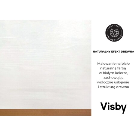 Drewniane łóżko ze stelażem i skrzynią Visby Livia Bc 160x200 cm