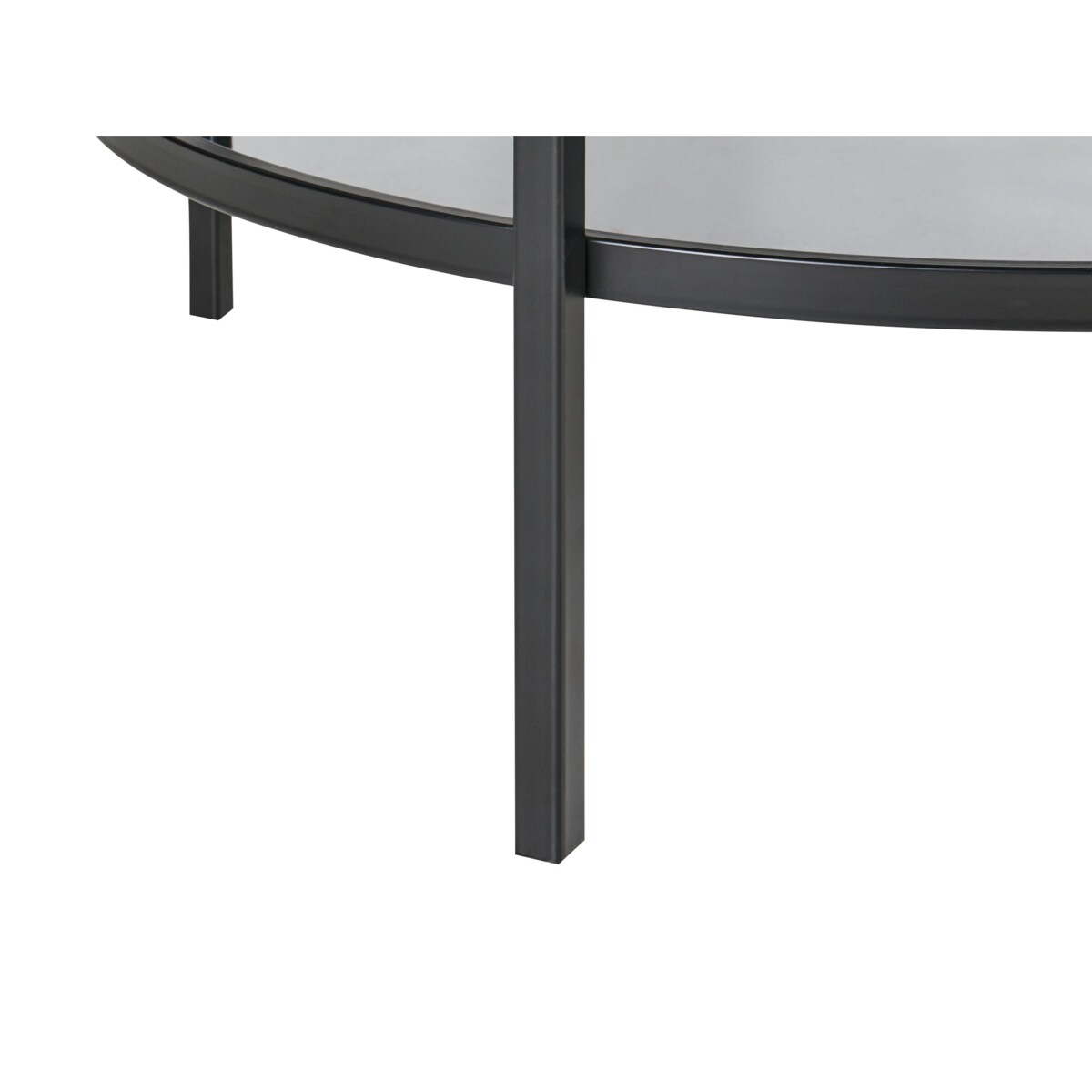 Stolik kawowy TELLAKA Szkło hartowane Czarny