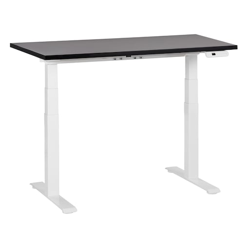 Biurko regulowane elektrycznie DESTINES Czarny/ biały 120 cm 72 cm
