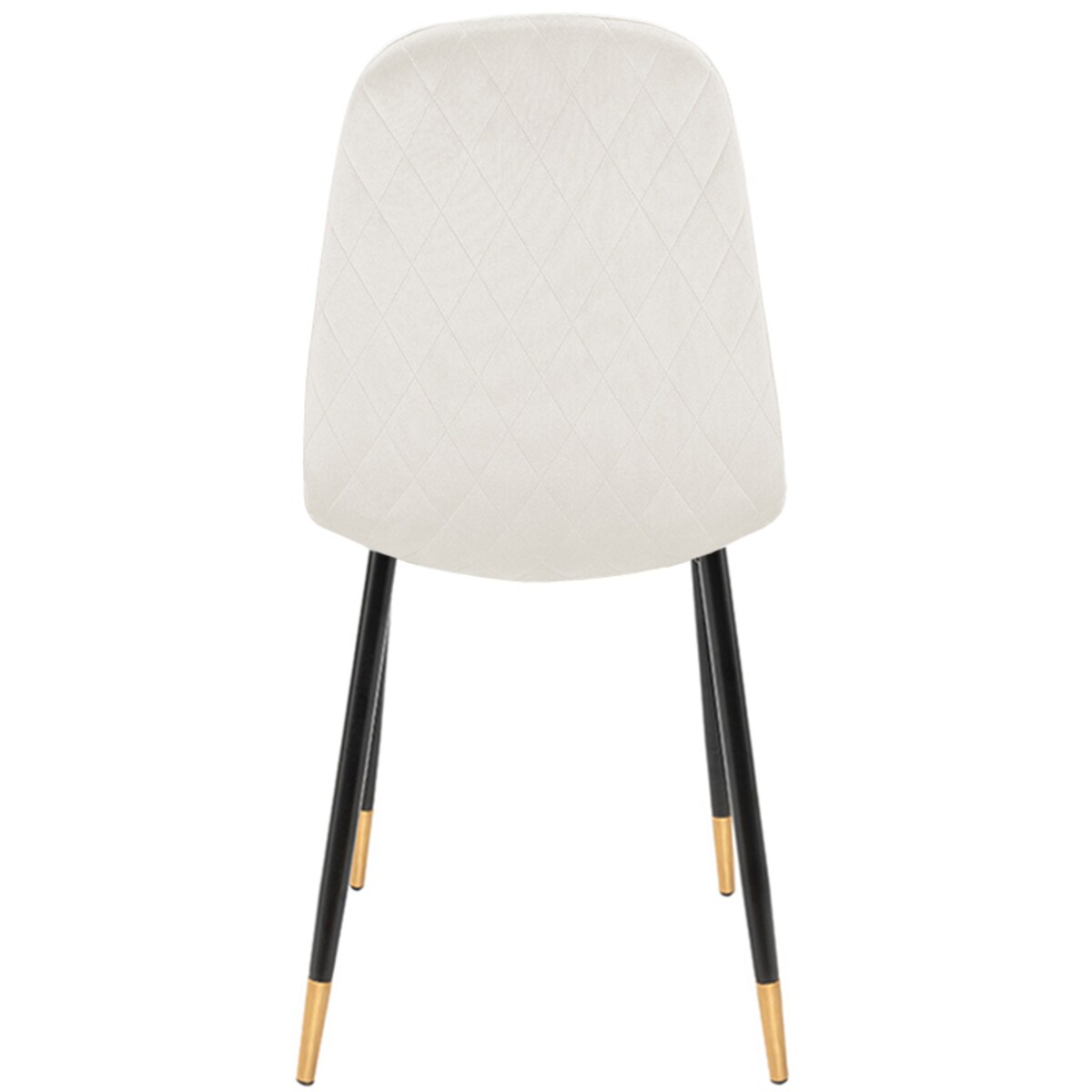 Krzesło tapicerowane welurowe pikowane beżowe do salonu jadalni