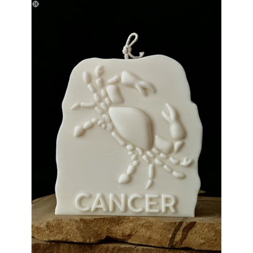 Świeca sojowa ozdobna Rak / znak zodiaku w pudełku prezentowym