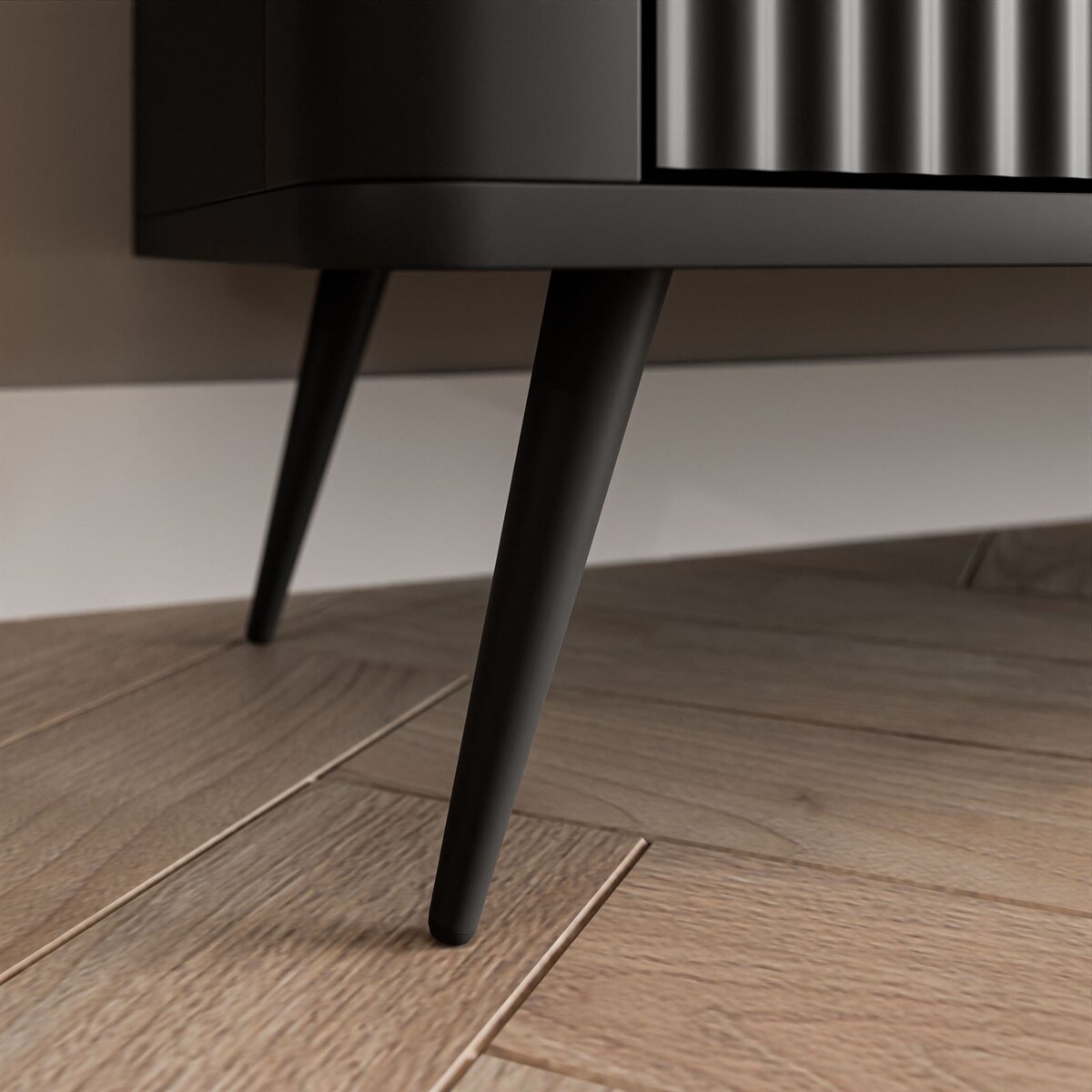 Regał SCARLETT z szufladami czarny