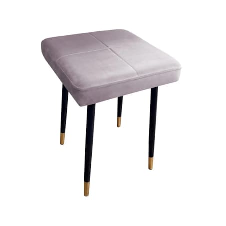 Taboret SQUARE 2 MG VELVET jasno różowy