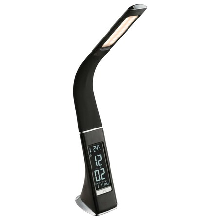 LAMPKA biurkowa SOPHIE 58334 Globo stojąca LAMPA gabinetowa LED 6,5W z zegarkiem czarna