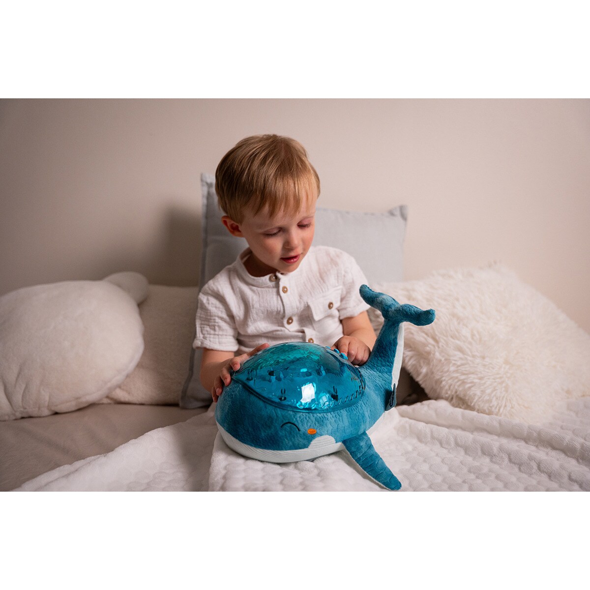 Projektor z pozytywką - Wieloryb niebieski ECO - Cloud b® Tranquil Whale™