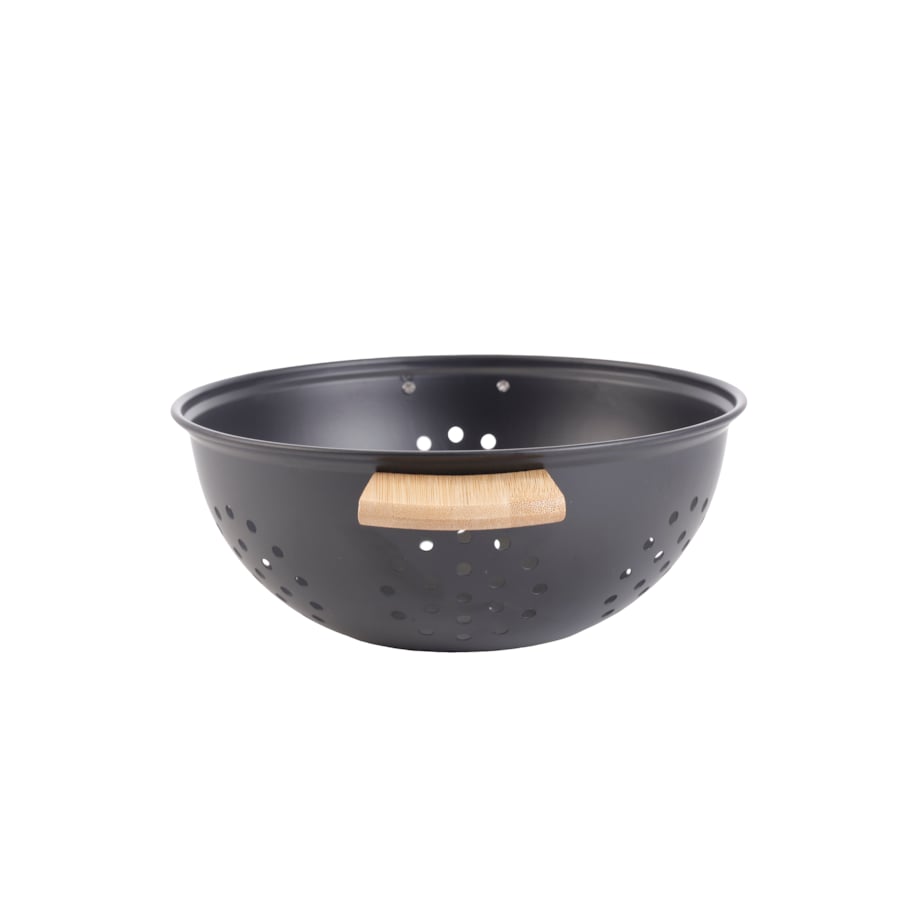 MODERN KITCHEN Durszlak 24xH10cm z bambusowymi rączkami