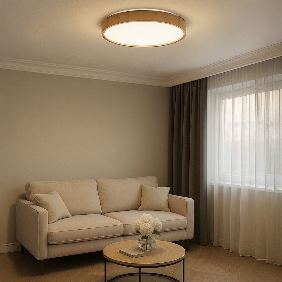 Lampa Sufitowa G116-C 40Cm Beżowy, Metal