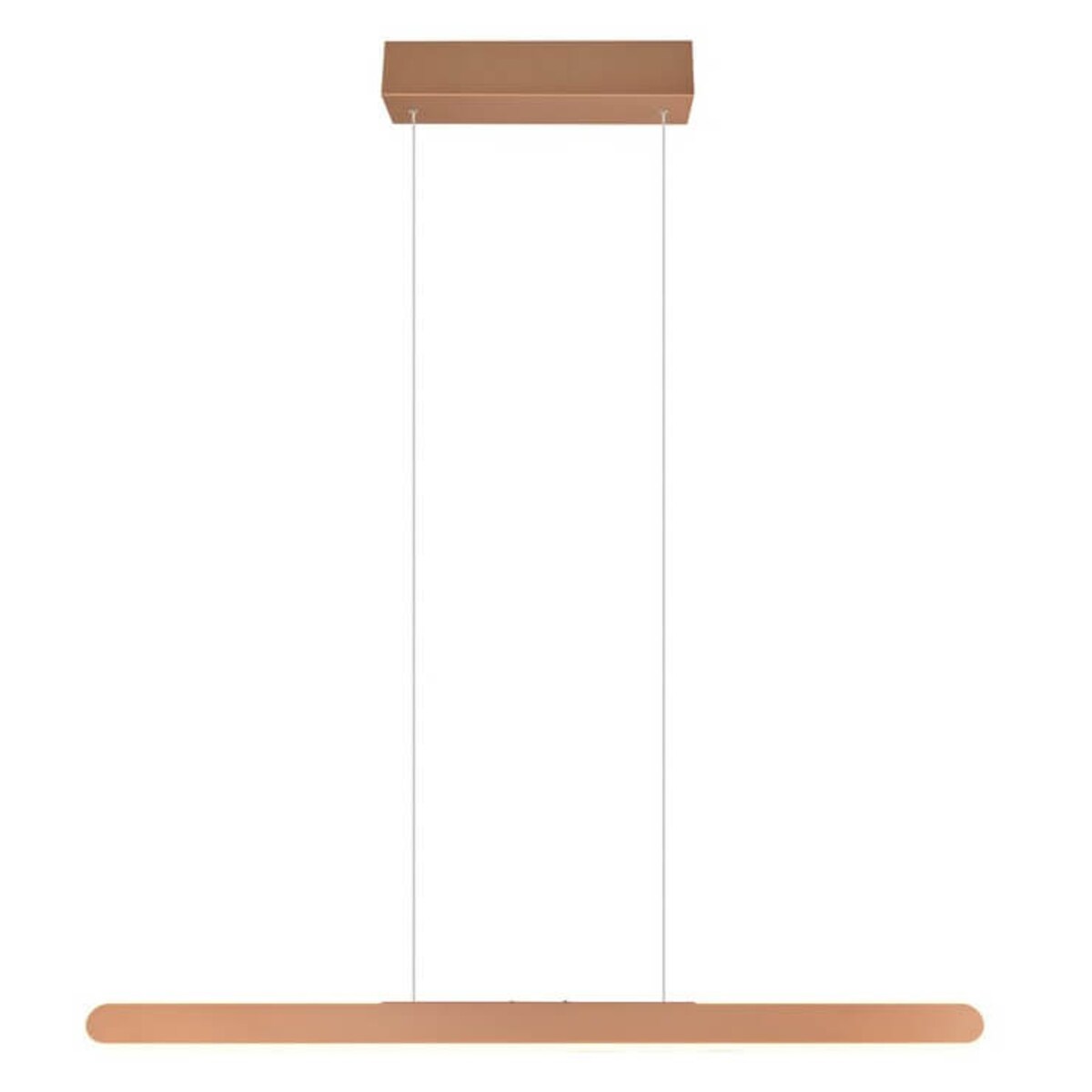 Podłużna lampa zwisowa Helios 343310165 Trio LED 28W 2700-6500K belka brązowa