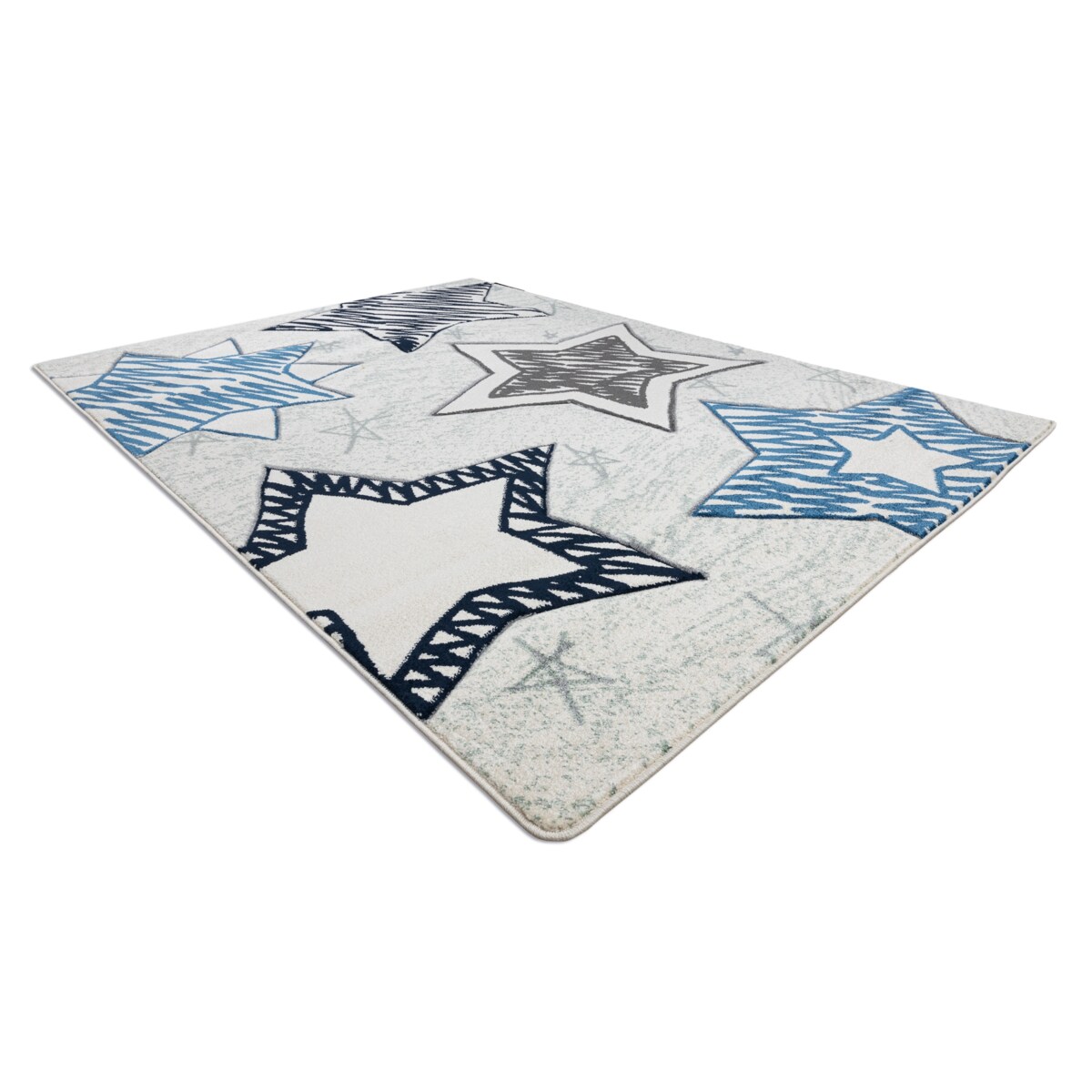 Dywan PETIT STARS gwiazda, gwiazdki niebieski 140x190 cm