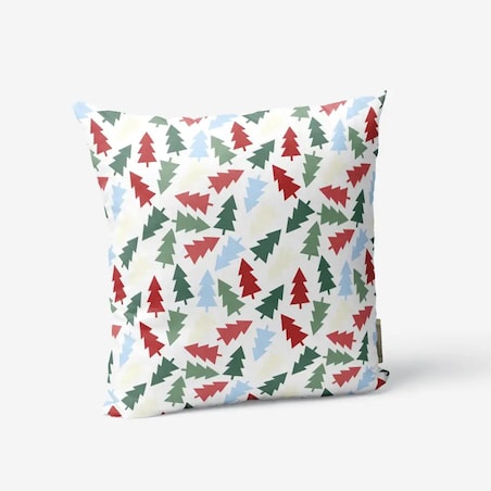 Poduszka świąteczna - Kolorowe choinki