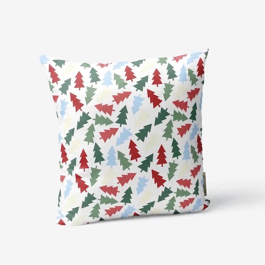 Poduszka świąteczna - Kolorowe choinki
