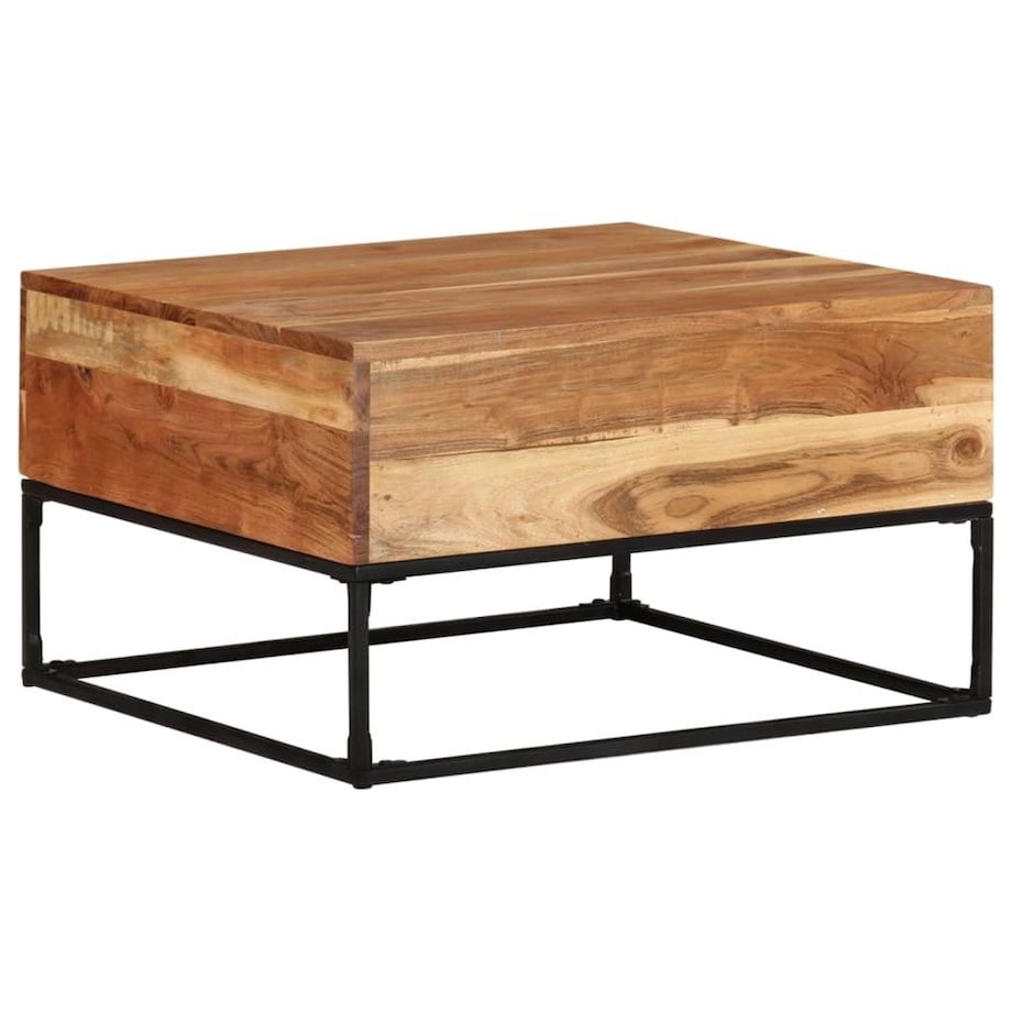 vidaXL Stolik kawowy, 68x68x41 cm, lite drewno akacjowe