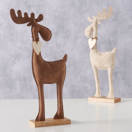 Figurka - ręcznie wykonany łoś 34x17x5 cm PODER brązowy