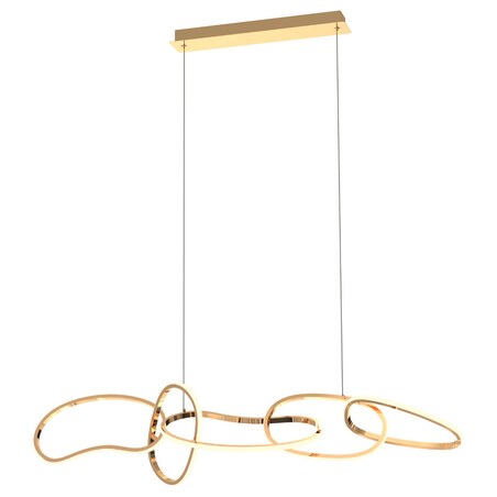 Wisząca lampa LED Cholet MD7361-5A-EGT Zumaline 56W 3000K nad stół złota