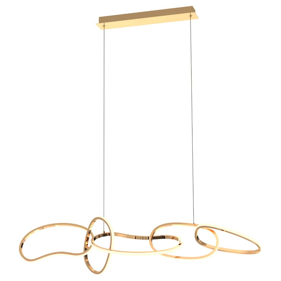 Wisząca lampa LED Cholet MD7361-5A-EGT Zumaline 56W 3000K nad stół złota