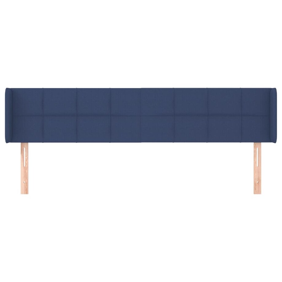 vidaXL Zagłówek uszak, niebieski, 163x16x78/88 cm, tkanina