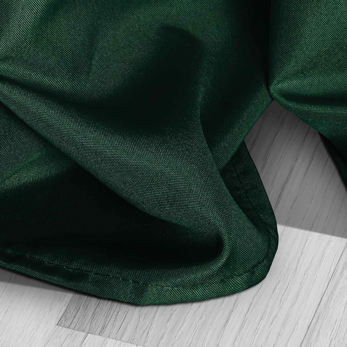 Butelkowa Zieleń Zasłona do Kuchni na Taśmie 140 x 175 do Salonu Sypialni