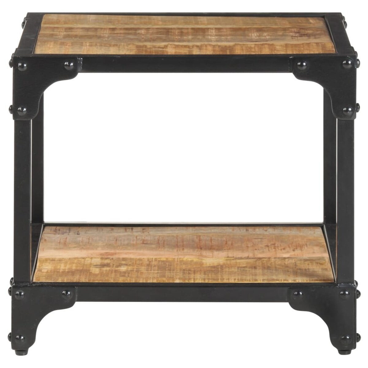 vidaXL Stolik kawowy, 40x40x36 cm, lite, surowe drewno mango