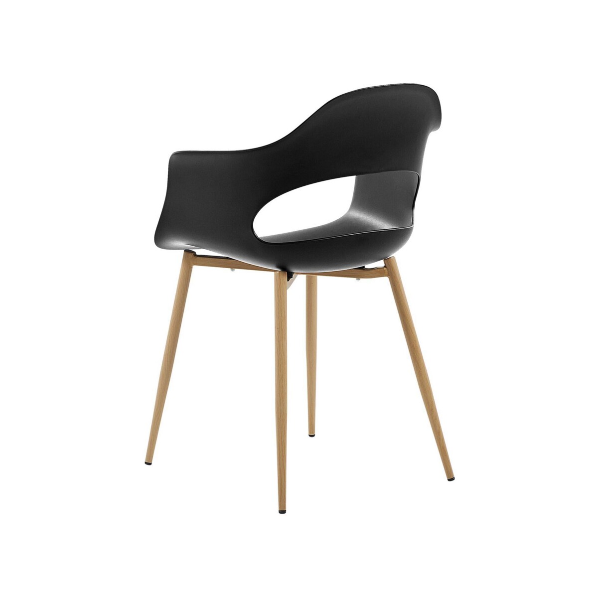 Zestaw 2 krzeseł czarny UTICA