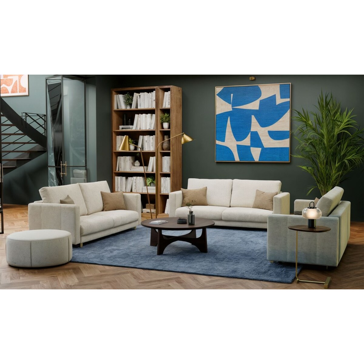 SOFA LINA 3-OSOBOWA Z FUNKCJĄ SPANIA BEŻOWA DO SALONU DO POKOJU