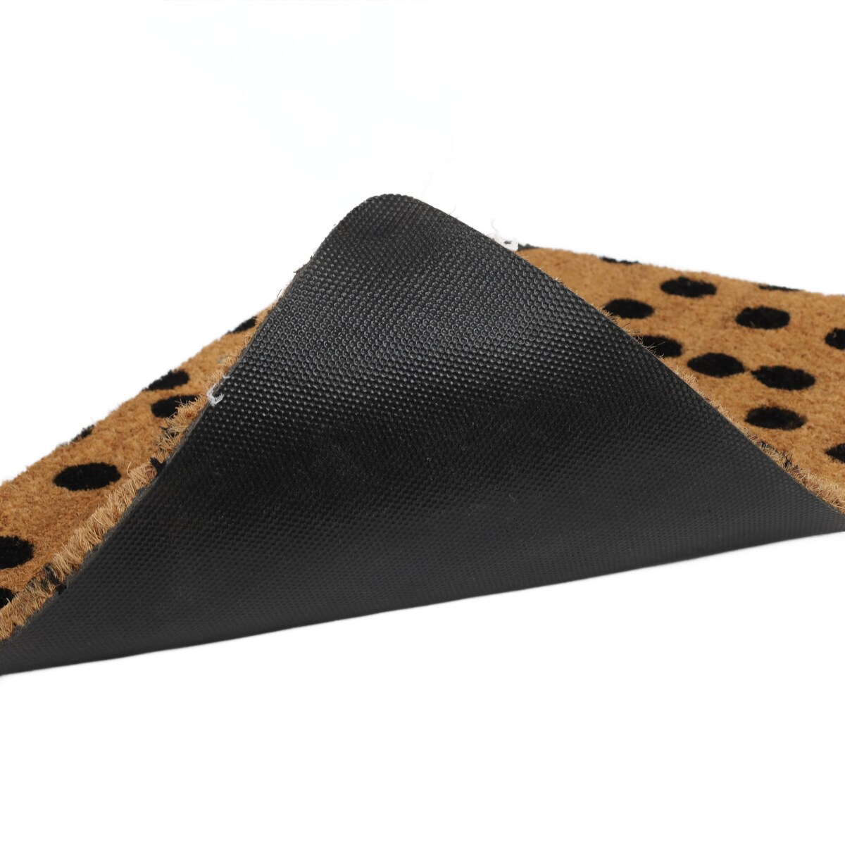 Wzorzysta wycieraczka z włókna kokosowego, 59 x 39 cm