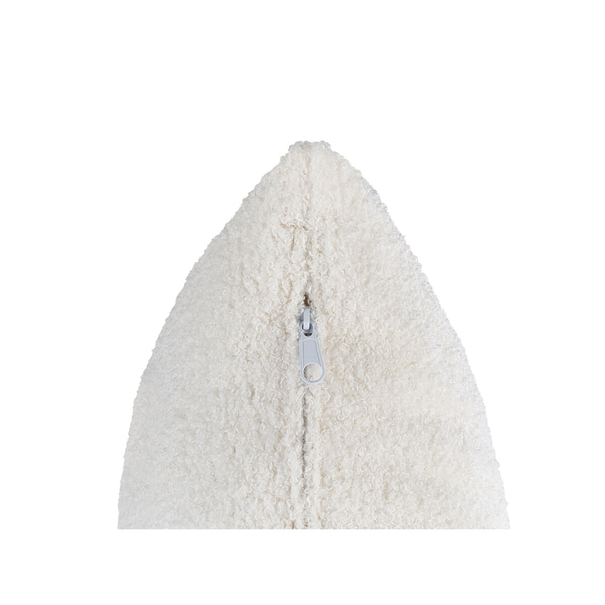 Szezlong boucle prawostronny biały LE CRAU