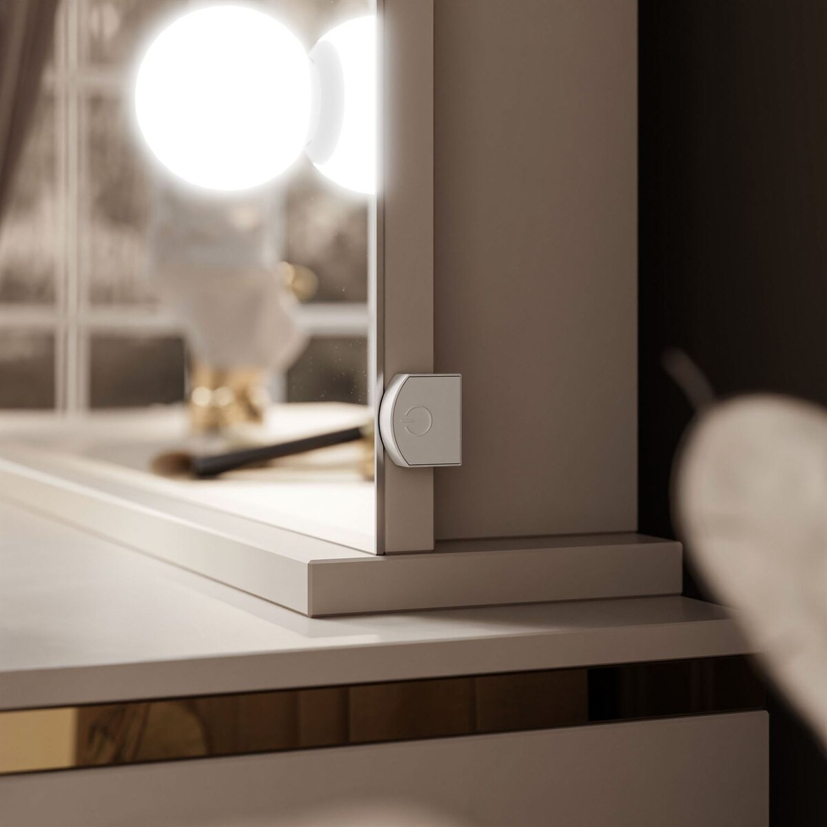 Toaletka AURORA II ELITE kaszmir z lustrem LED