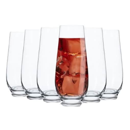 Szklanki do Napojów Wina musującego Harmony Krosno 6 x 230 ml Cienkie Zwężane