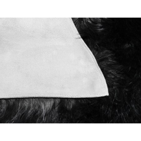 Sztuczna skóra owcza czarna MUNGO