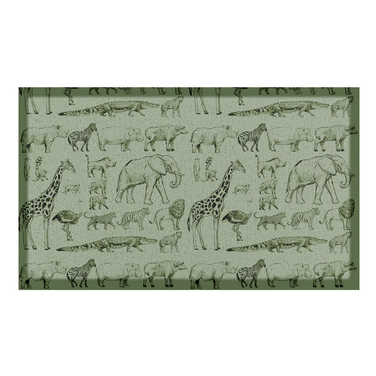 Wycieraczka Green African Animals Indoor & Outdoor (- 70 x 40 cm)